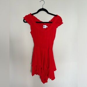 Princess Polly The Love Galore Romper - Red